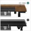 Height Adjustable Electric Standing Desk – Wood – Black – Ergonomic Design