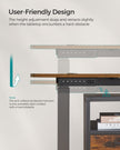 Height Adjustable Desk – Wood – Rustic Brown – Four Memorable Heights