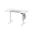 Electric Standing Desk – Metal and Wood – Natural Finish – Height Adjustable with Memory Function and Storage Solutions