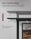 Height Adjustable Desk – Particleboard – Cloud White – Electric with 4 Memory Heights and Storage Pocket