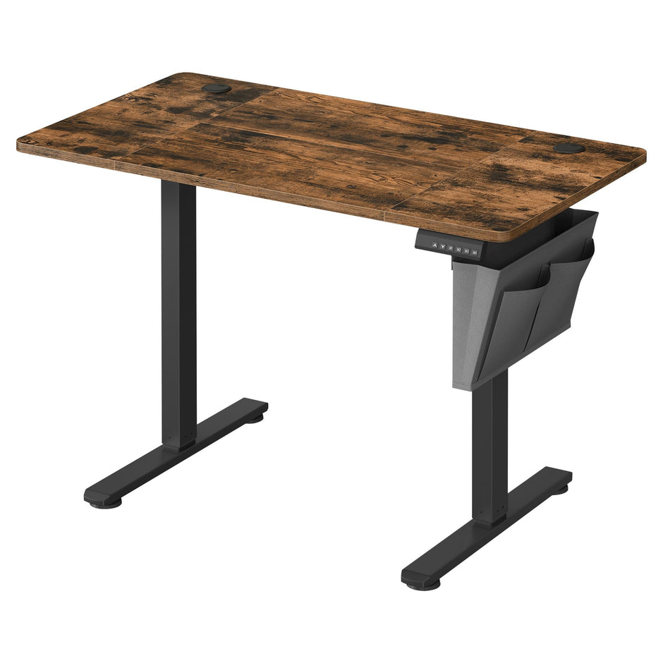Height Adjustable Desk – Particleboard – Cloud White – Electric with 4 Memory Heights and Storage Pocket