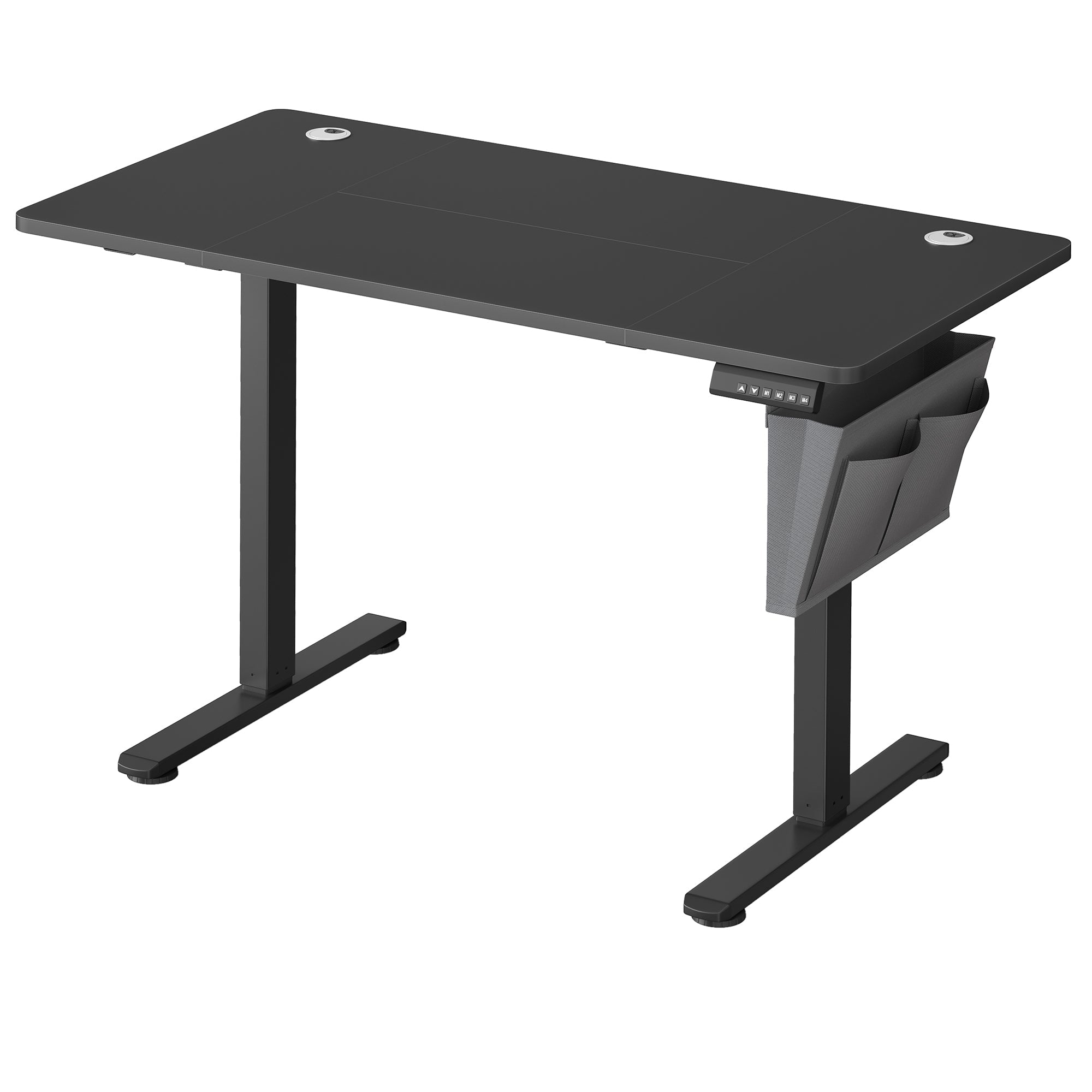 Height Adjustable Desk – Electric – Cloud White – 4 Memory Height Settings, Storage Pocket