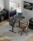 Height Adjustable Desk – Electric – Cloud White – 4 Memory Height Settings, Storage Pocket