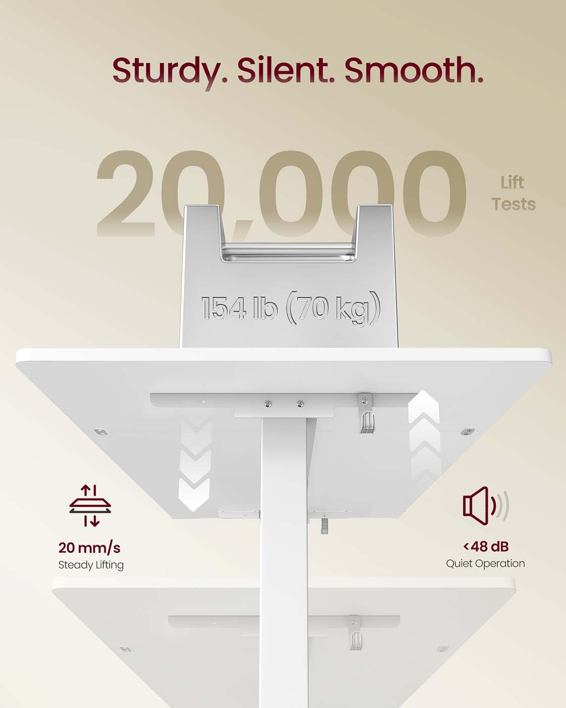 Electric Standing Desk – Wood – Rustic Brown – Height Adjustable with Built-in Drawer and Monitor Stand
