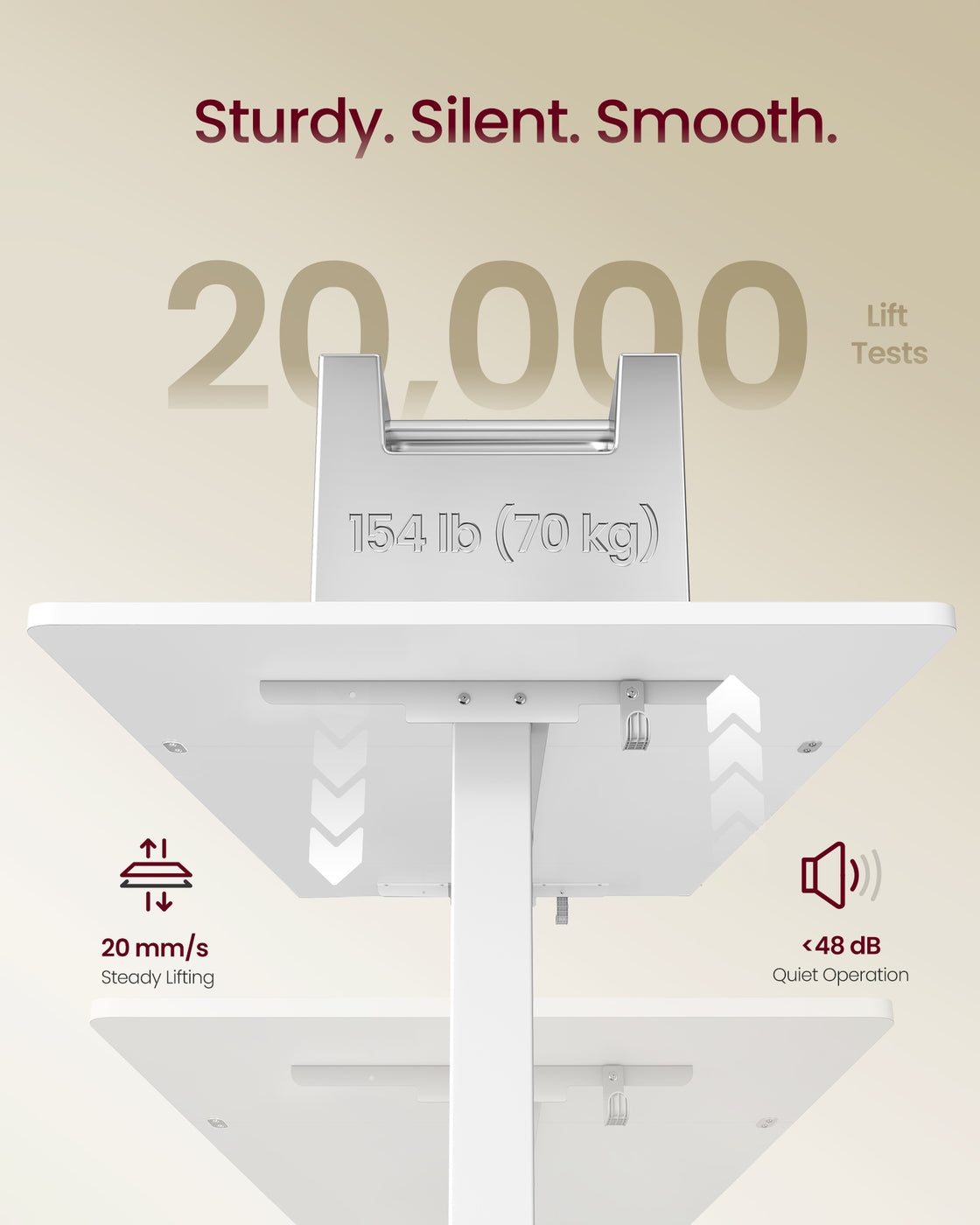 Electric Standing Desk – Wood – Rustic Brown – Height Adjustable with Built-in Drawer and Monitor Stand