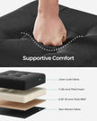 Foldable Storage Ottoman – Fabric – Ink Black – Weight Capacity 300 kg