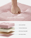 Foldable Storage Ottoman – Fabric – Jelly Pink – Weight Capacity 300 kg