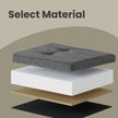 Storage Ottoman Bench – Fabric – Ink Black – Foldable with Storage
