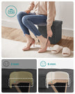 Storage Ottoman – Fabric – Dark Grey – Versatile Footrest and Storage Solution