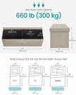 Foldable Storage Ottoman – Fabric – Camel Brown – Space-saving Design