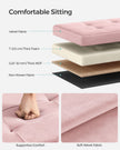 Storage Ottoman Bench – Velvet – Jelly Pink – Foldable Design with Lid