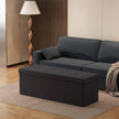 Foldable Storage Ottoman – Velvet – Slate Grey – Includes 2 Extra Storage Boxes