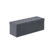 Foldable Storage Ottoman – Velvet – Slate Grey – Load Capacity 300 kg, Includes 2 Extra Storage Boxes