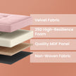 Foldable Ottoman – Fabric – Pink – 300 kg Capacity with Storage