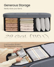 Storage Ottoman Bench - 110L - MDF, Velvet - Folding Design - Easy Assembly