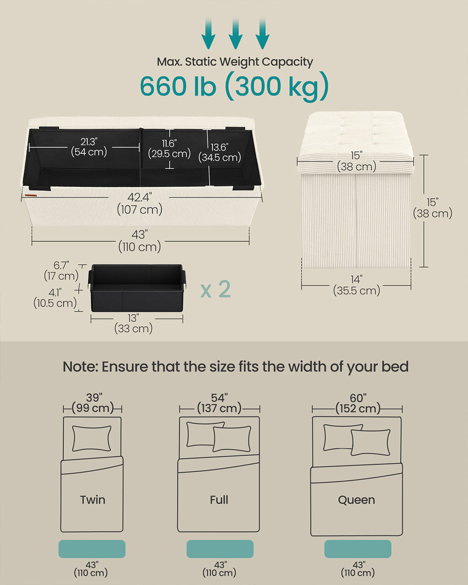Foldable Storage Ottoman Bench – Fabric – Jelly Pink – Versatile Foot Rest and Storage Solution