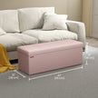 Storage Ottoman Bench – Fabric – Ink Black – Foldable with Storage, Suitable for Living Room and Bedroom