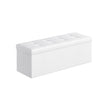 Large Storage Ottoman – Fabric – White – Foldable and Versatile with 300 kg Load Capacity