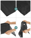 5-Tier Shoe Rack – Metal Frame – Black – Space-Saving Design with Non-Woven Fabric Shelves