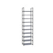 10-Tier Shoe Rack – Metal Frame and Non-Woven Fabric – Black – Space-Saving Shoe Storage