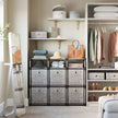 9-Cube Storage Unit – Wood – Heather Grey – Versatile Closet and Bookcase Organizer
