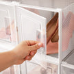 Shoe Storage Organisers – Plastic – Transparent – Stackable and Foldable, Pack of 10