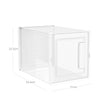 Shoe Storage Organisers – Plastic – Transparent – Stackable and Foldable, Pack of 10