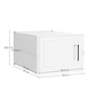 Shoe Organiser Box Set – Plastic – White – Stackable and Foldable, Fits Up to UK Size 9