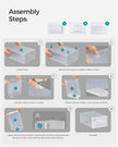 Shoe Storage Boxes – Plastic – Transparent and White – Stackable and Versatile, Set of 12