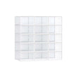 Shoe Storage Boxes – Transparent and White – Pack of 15 – Stackable and Versatile for Sizes Up to UK 9