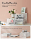 Shoe Storage Boxes – Transparent and White – Pack of 15 – Stackable and Versatile for Sizes Up to UK 9