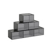 Shoe Organisers – Plastic – Grey – Stackable with Clear Door, Pack of 6