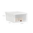 Shoe Storage Organizer Set – Plastic – White – Stackable with Flip and Push Front Door