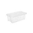 Storage Boxes – Clear Plastic – Transparent – Stackable Shoe Organiser Set of 8