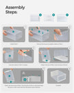 Shoe Storage Boxes – Plastic – Transparent – Stackable Design with Lids, Set of 12