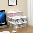 Storage Boxes – Plastic – Clear – Stackable Set of 12 with Lids