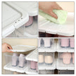 Storage Boxes – Plastic – Clear – Stackable Set of 12 with Lids