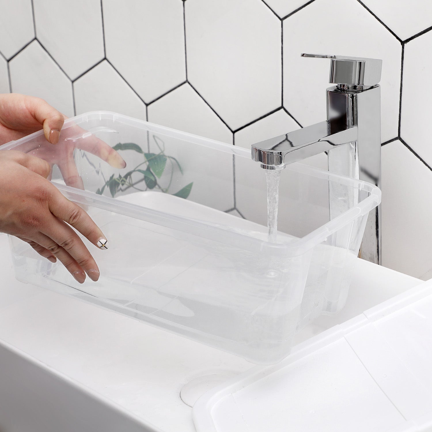 Storage Boxes – Plastic – Clear – Stackable Set of 12 with Lids