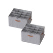 Shoe Organiser Boxes – Plastic – Dove Grey – Customisable with Adjustable Dividers