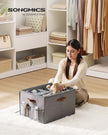 Shoe Organiser Boxes – Plastic – Dove Grey – Customisable with Adjustable Dividers