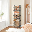 Set of 2 Shoe Storage Racks – Metal Frame with Non-Woven Fabric – Black – 4 Tiers