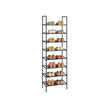 Set of 2 Shoe Storage Racks – Metal Frame and Non-Woven Fabric – Grey – 4-Tier Design
