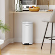 Pedal Trash Can – Metal – White – 30L Capacity, Soft Closure, Fingerprint Proof