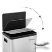 Pedal Trash Can – Stainless Steel – Silver – 45L Capacity, Soft Closure, Fingerprint Proof