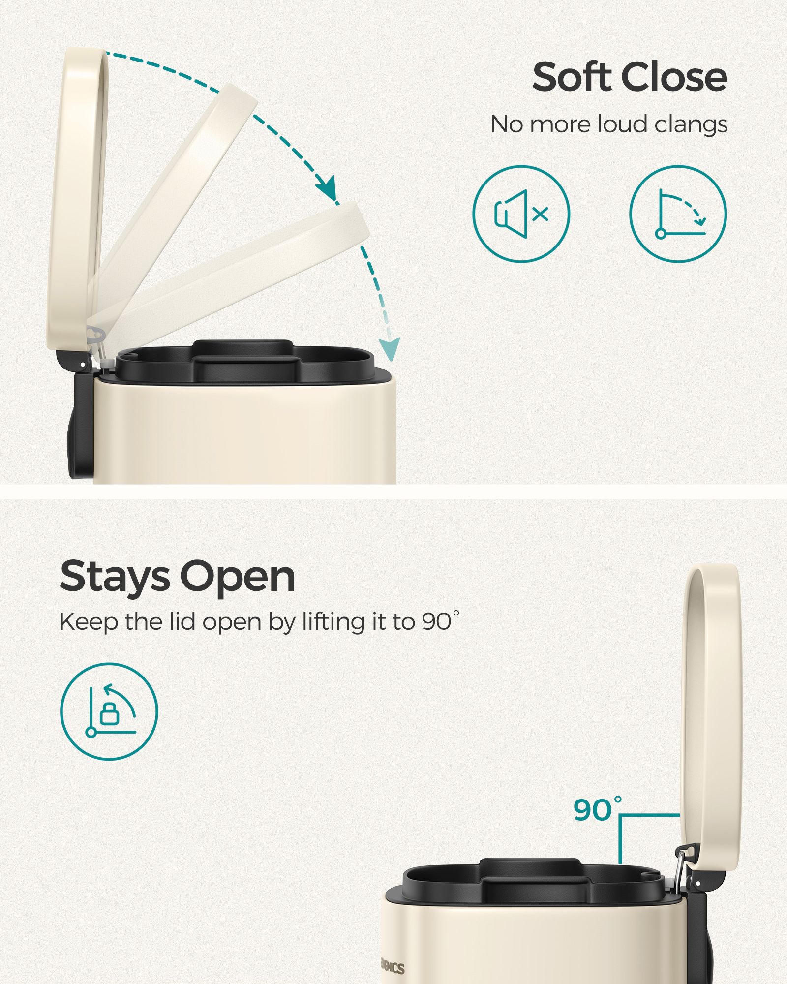30L Stainless Steel Pedal Kitchen Bin – Soft Close – Odour Proof – Hygienic Design