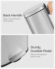 Pedal Trash Bin – Stainless Steel – Silver – 30 Litre, Soft Close, Odour Proof, Hygienic