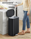 Pedal Bin – Steel – Ink Black – 50L Capacity with Soft Close Feature