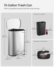 Pedal Kitchen Bin – Steel – 50L – Soft Close, Step-On Feature