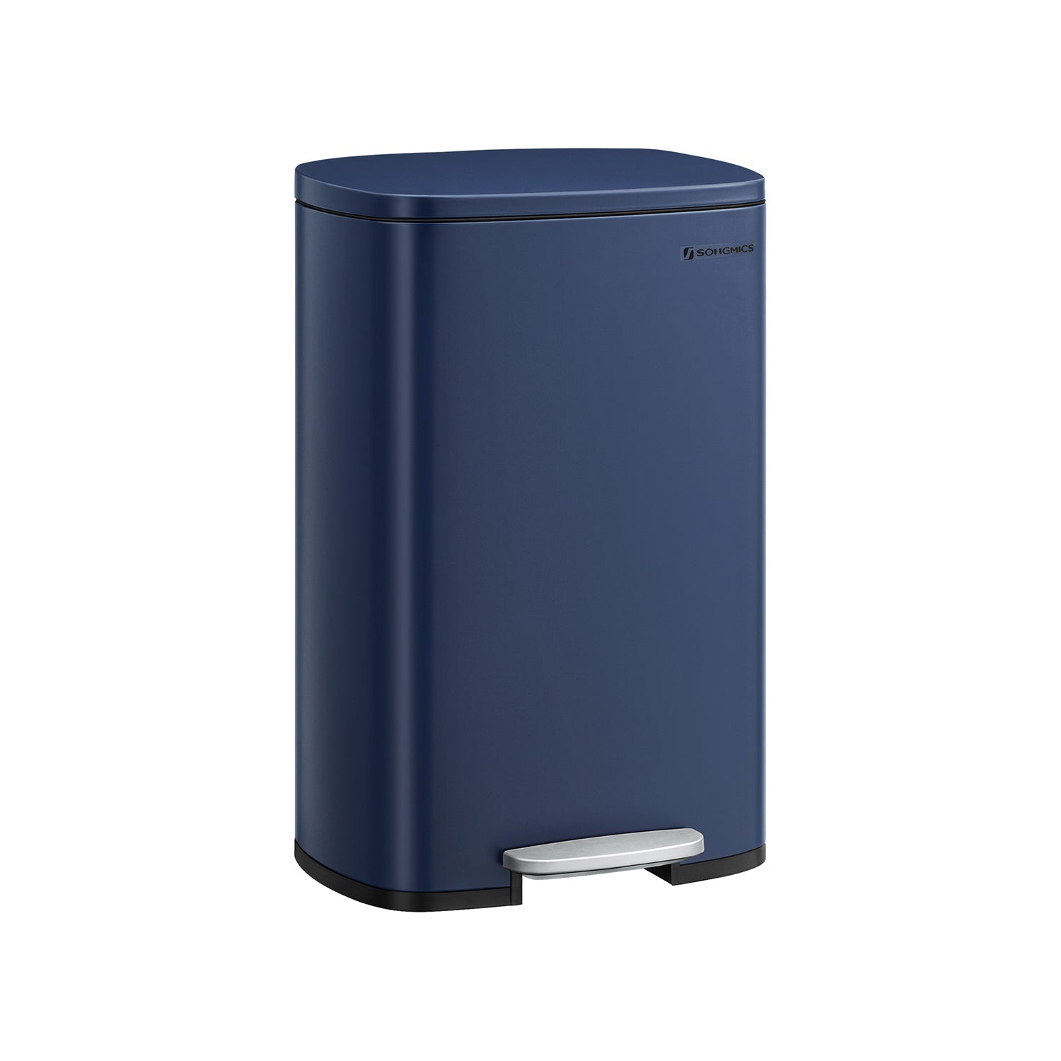 Kitchen Pedal Bin – Steel – Charcoal Blue – Soft Close with Inner Bucket – 50L