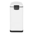 Slim Pedal Bin – Steel – Silver – 10L Capacity with Removable Inner Bucket and Slow Close Feature